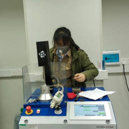 Filter testing of materials for masks and respirators helps in determining their efficacy in preventing coronavirus transmission