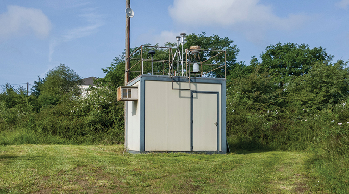 Measurement container for ultrafine particle monitoring