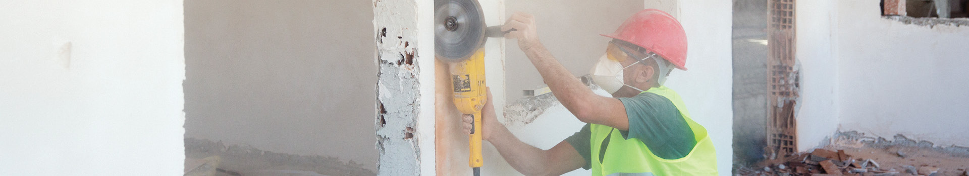 Dust is released when sanding walls